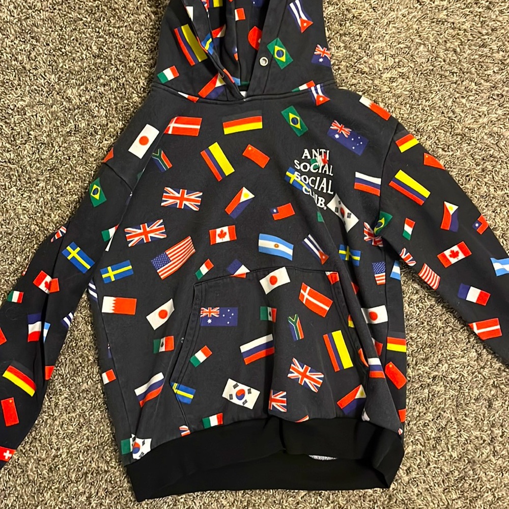 Anti Social Social Club Orlando All Over Flag Hoodie